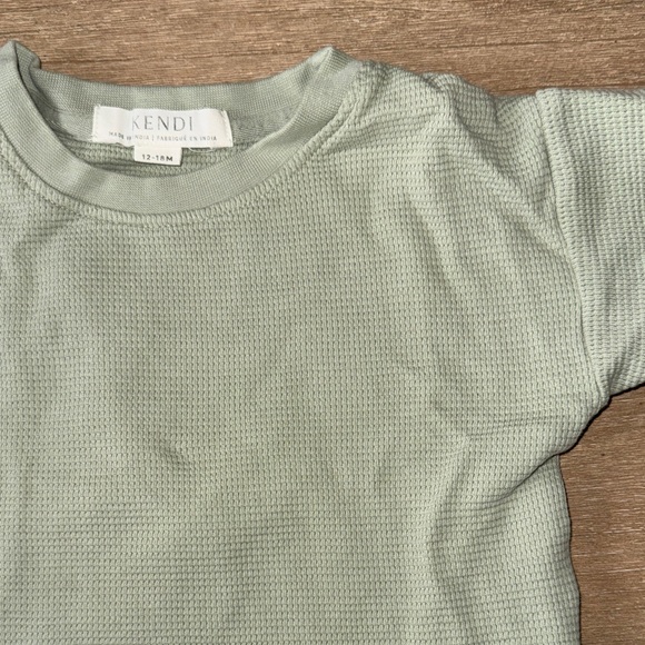 Cozy Kids Matching Set in Soft green - Picture 3 of 5